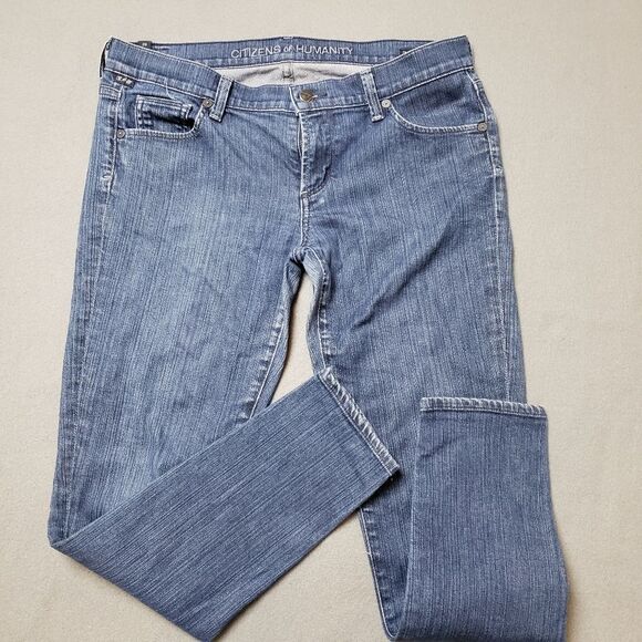 Citizens of Humanity Jeans Phantom Cropped Skinny Leg Size 29 - Picture 3 of 15